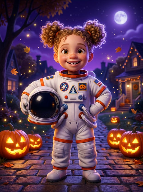 Léa en astronaute