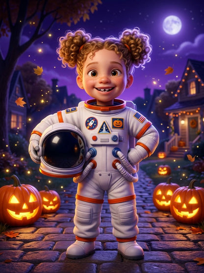 Léa en astronaute