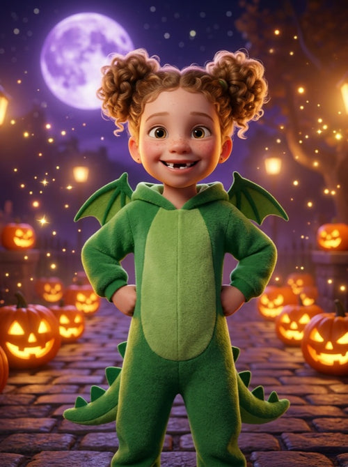 Léa, dragon des citrouilles
