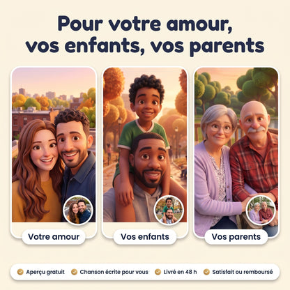 Votre amour, vos enfants, vos parents en film d'animation