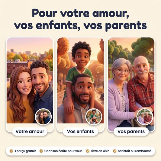 Votre amour, vos enfants, vos parents en film d'animation